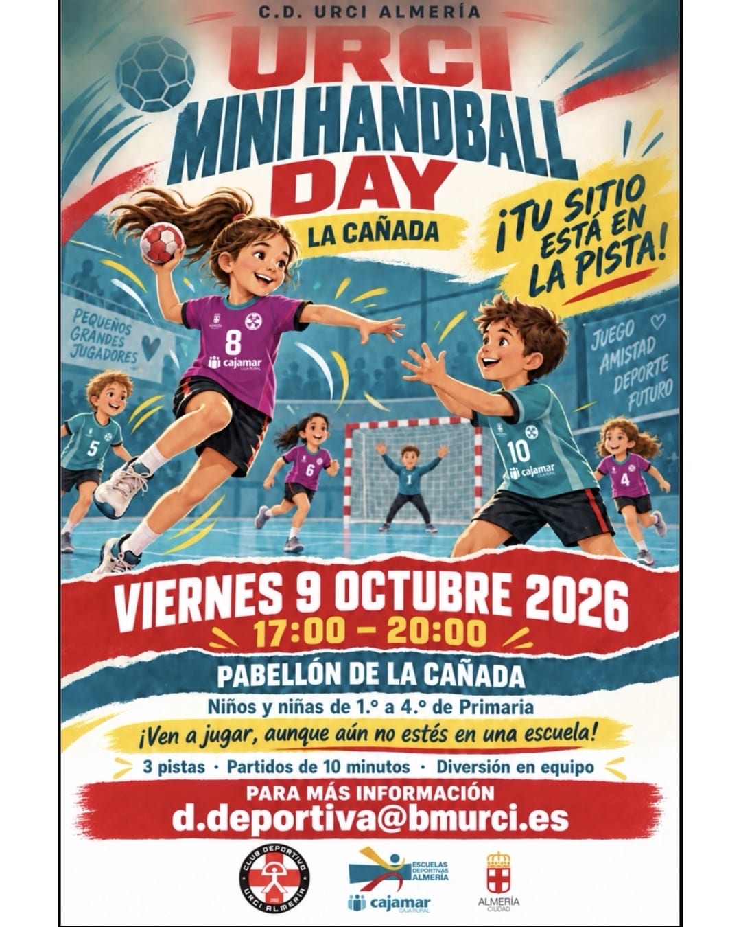 🤾♀️🤾♂️ ¡Llega el URCI MINI HANDBALL DAY a La Cañada!